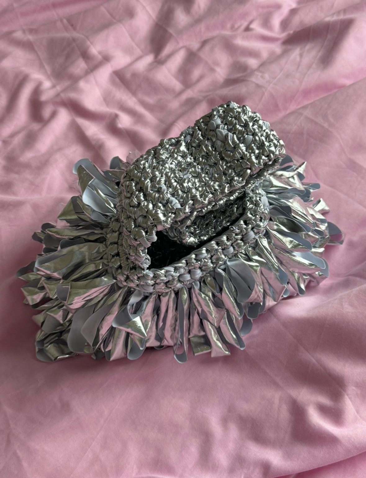 Metallic fluff bag